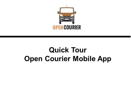 Open Courier Mobile App