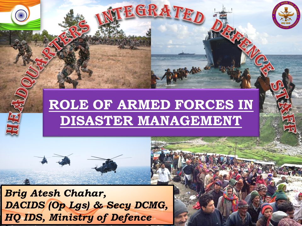role of armed forces in disaster management ppt