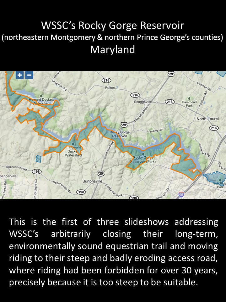 Rocky Gorge Reservoir Map Wssc's Rocky Gorge Reservoir (Northeastern Montgomery & Northern Prince  George's Counties) Maryland This Is The First Of Three Slideshows  Addressing Wssc's. - Ppt Download