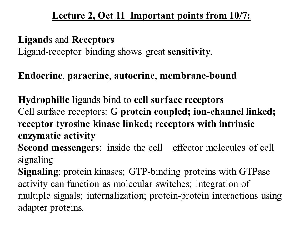 Lecture 2, Oct 11 Important points from 10/7: - ppt video online download