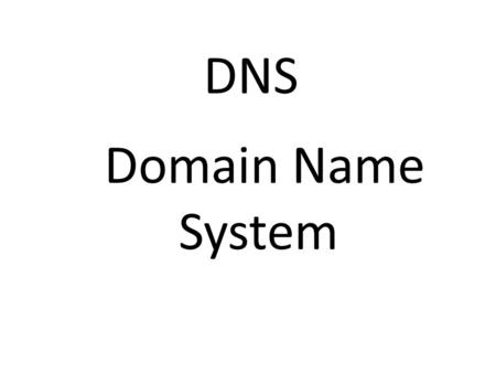 DNS Domain Name System. Lots of people use the internet for different reasons. DNS Plays a big role in the internet. The DNS translates domain names into.