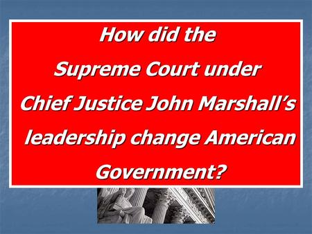 The United States Supreme Court Article 3 of the US Constitution The U.S.S.C. interprets the Constitution and the Law How did the Supreme Court under.
