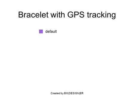 Created by BM|DESIGN|ER Bracelet with GPS tracking default.