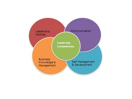 Leadership Abilities Business Knowledge & Management Business Knowledge & Management Self Management & Development Communication Leadership Competencies.