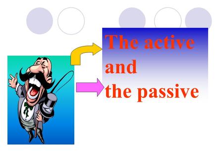 The active and the passive active subjectverbobject > Catseatfish.