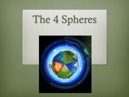 The 4 Spheres.