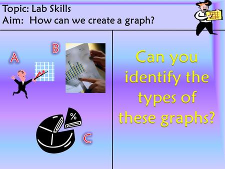 Topic: Lab Skills Aim: How can we create a graph?.