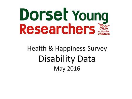 Health & Happiness Survey Disability Data May 2016.