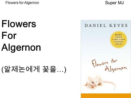 Super MJ Flowers for Algernon Flowers For Algernon ( 알제논에게 꽃을 …)