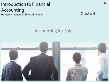 Chapter 6 Accounting for Sales.