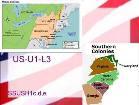 US-U1-L3 SSUSH1c,d,e. c. Explain the development of the mid-Atlantic colonies; include the Dutch settlement of New Amsterdam and subsequent English takeover,