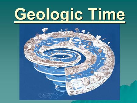 Geologic Time. The Geologic Time Scale  A summary of major events in Earth’s past that are preserved in the rock record  Divisions of Geologic Time.
