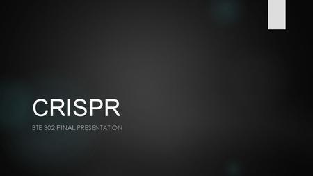 crispr cas9 presentation