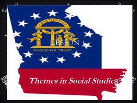 Themes in Social Studies