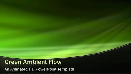 An Animated HD PowerPoint Template. This page contains a video element and is optimized to work with PowerPoint 2010 and PowerPoint 2007. Static versions.