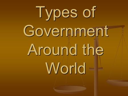 Types of Government Around the World. Direct Democracy.