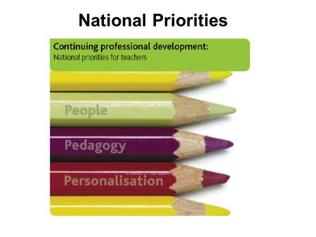National Priorities. Definition of Effective CPD CPD consists of reflective activity designed to improve an individual’s attributes, knowledge, understanding.