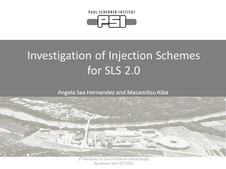 Investigation of Injection Schemes for SLS 2.0
