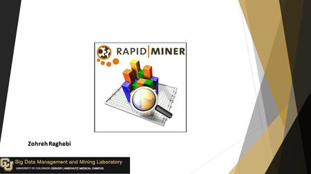 Zohreh Raghebi.  A software platform provides an integrated environment  Machine learning  Data mining  Text mining  Predictive analytics  Business.