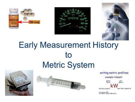 Early Measurement History to Metric System