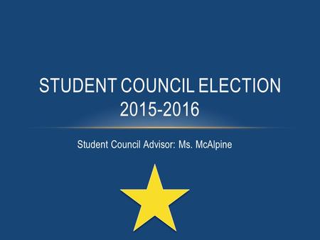 Student council election