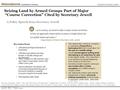 CONSERVING PUBLIC LANDS Seizing Land by Armed Groups Part of Major “Course Correction” Cited by Secretary Jewell A Policy Speech from Secretary Jewell.