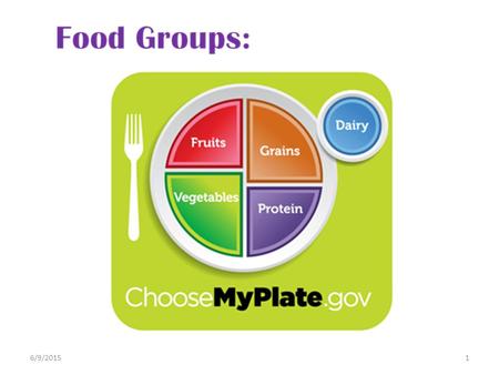6/9/20151. The nutrients we need in our daily diet are found in the 5 food groups. The recommended amount we need of each food group is different for.