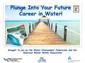 Plunge Into Your Future Career in Water! Brought to you by the Water Environment Federation and the American Water Works Association.