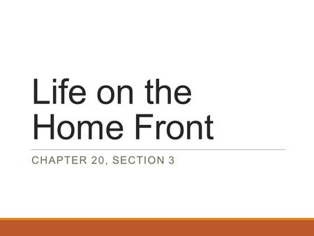 Life on the Home Front CHAPTER 20, SECTION 3. Women and Minorities Gain Ground The war put an end to the Great Depression 19 million new jobs were created.