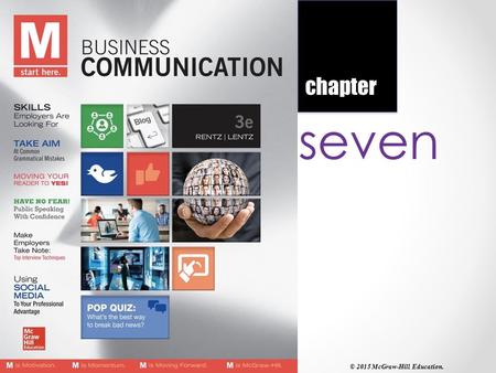Seven chapter © 2015 McGraw-Hill Education.. 7-2 Writing Persuasive Messages and Proposals chapter seven.