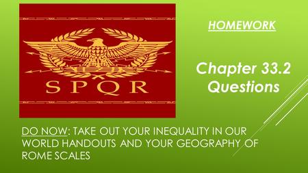 Chapter 33.2 Questions HOMEWORK