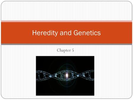 Chapter 5 Heredity and Genetics. Dimples Heredity Traits – things that make a person unique Eye color and shape, nose shape, cheekbone structure, skin.