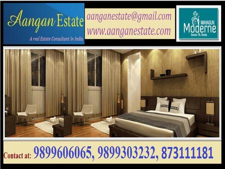 Mahagun Developer Launched a New Residential Project “Mahagun Moderne” at Sector 78, Noida with 2/3/4 BHK Luxurious apartments.