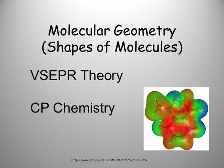 Molecular Geometry (Shapes of Molecules)