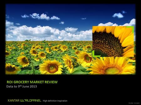 © Kantar Worldpanel ROI GROCERY MARKET REVIEW Data to 9 th June 2013.