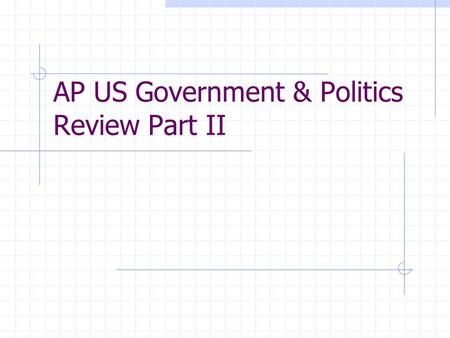 AP US Government & Politics Review Part II. II. Political beliefs and behaviors of individuals (10-20%) Beliefs that citizens hold about their government.