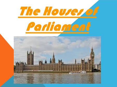 The Houses of Parliament. OUR VISIT TO THE HOUSES OF PARLIAMENT 18 TH JANUARY 2016.