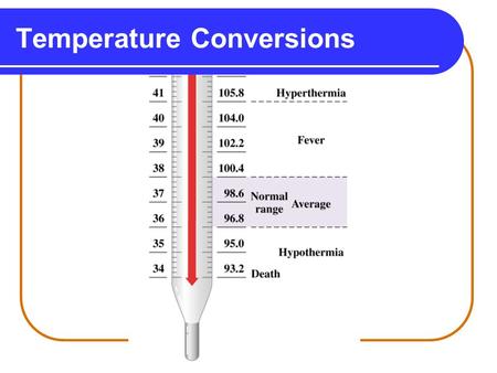 Temperature Conversions. Temperature Particles are always moving. When you heat water, the water molecules move faster. When molecules move faster, the.