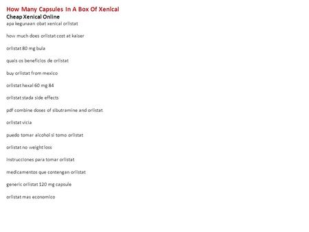 Orlistat online australia