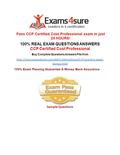 Pass CCP Certified Cost Professional exam in just 24 HOURS! 100% REAL EXAM QUESTIONS ANSWERS CCP Certified Cost Professional Buy Complete Questions Answers.