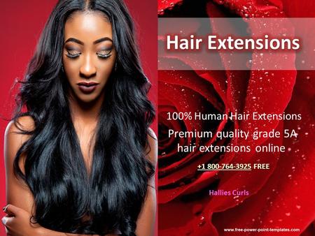 Click to edit Master title style Click to edit Master subtitle style 100% Human Hair Extensions Premium quality grade 5A hair extensions online +1 800-764-3925.