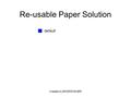 Created by BM|DESIGN|ER Re-usable Paper Solution default.
