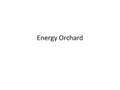 Energy Orchard. Agenda First Impressions/Influences Simple, comprehensive questions Engaging, fun interface Accurate calculator, Intricate criteria.