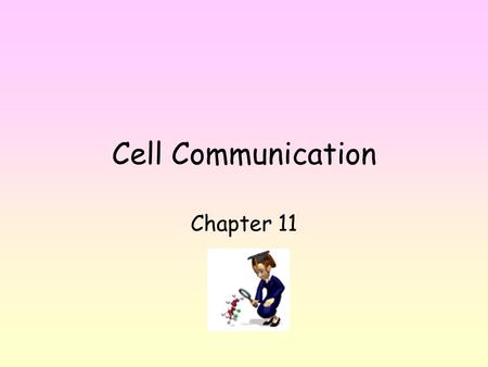 Cell Communication Chapter 11. Cells need to communicate between themselves to maintain homeostasis. Process by which signal on cell’s surface converted.