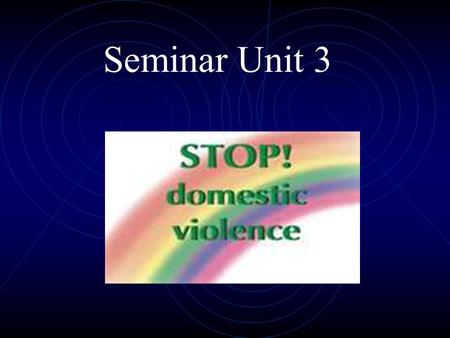 Seminar Unit 3. Jon Sperling 321-987-8165 Text me anytime if you have a question.