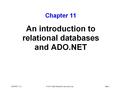 ASP.NET, C11© 2003, Mike Murach & Associates, Inc.Slide 1.