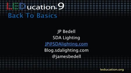 JP Bedell SDA Lighting