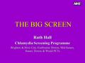 THE BIG SCREEN Ruth Hall Chlamydia Screening Programme Brighton & Hove City, Eastbourne Downs, Mid-Sussex, Sussex Downs & Weald PCTs.