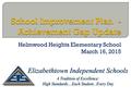 Helmwood Heights Elementary School March 16, 2015.