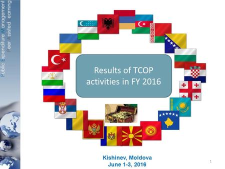 1 Kishinev, Moldova June 1-3, 2016 Results of TCOP activities in FY 2016.